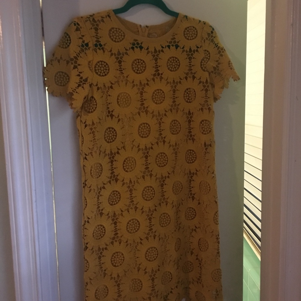 Yellow sunflower dress by Ann Taylor